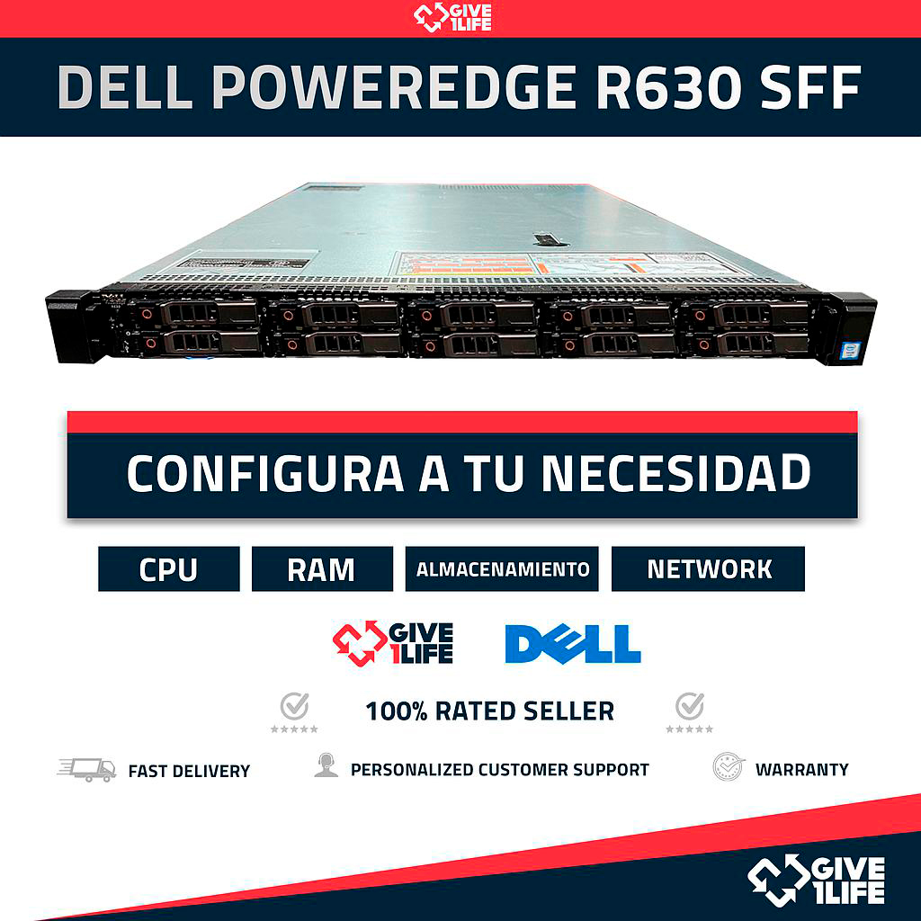 DELL PowerEdge R630 SFF 1U CONFIGURABLE