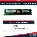8GB RAM DDR3 10600R ECC REGISTRADA - ESPECIAL PARA SERVIDORES