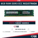 8GB RAM DDR3 12800R ECC REGISTRADA - ESPECIAL PARA SERVIDORES