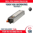 DELL FUENTE DE ALIMENTACION 500W PARA POWEREDGE R410 R415 PN: H318J/0H318J