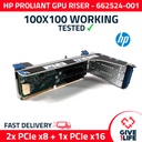 HPE PROLIANT RISER DE TARJETAS CON 3 RANURAS PCIe - 662524-001