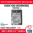 HPE ST1800MM0018 SAS 2.5" 1.8TB 10K RPM SAS3 12GB/S 128MB 791436-004