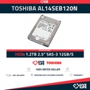 TOSHIBA AL14SEB120N 1.2TB HDD 2.5" SAS-3 12GB/S 10K 128MB CACHE- SERVIDORES