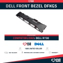 DELL PN:DFKG5 IDRAC QUICK SYNC FRONT BEZEL PARA DELL POWEREDGE R730