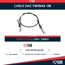 Cable DAC Twinax SFP+ 10GB/s, Longitud 1M