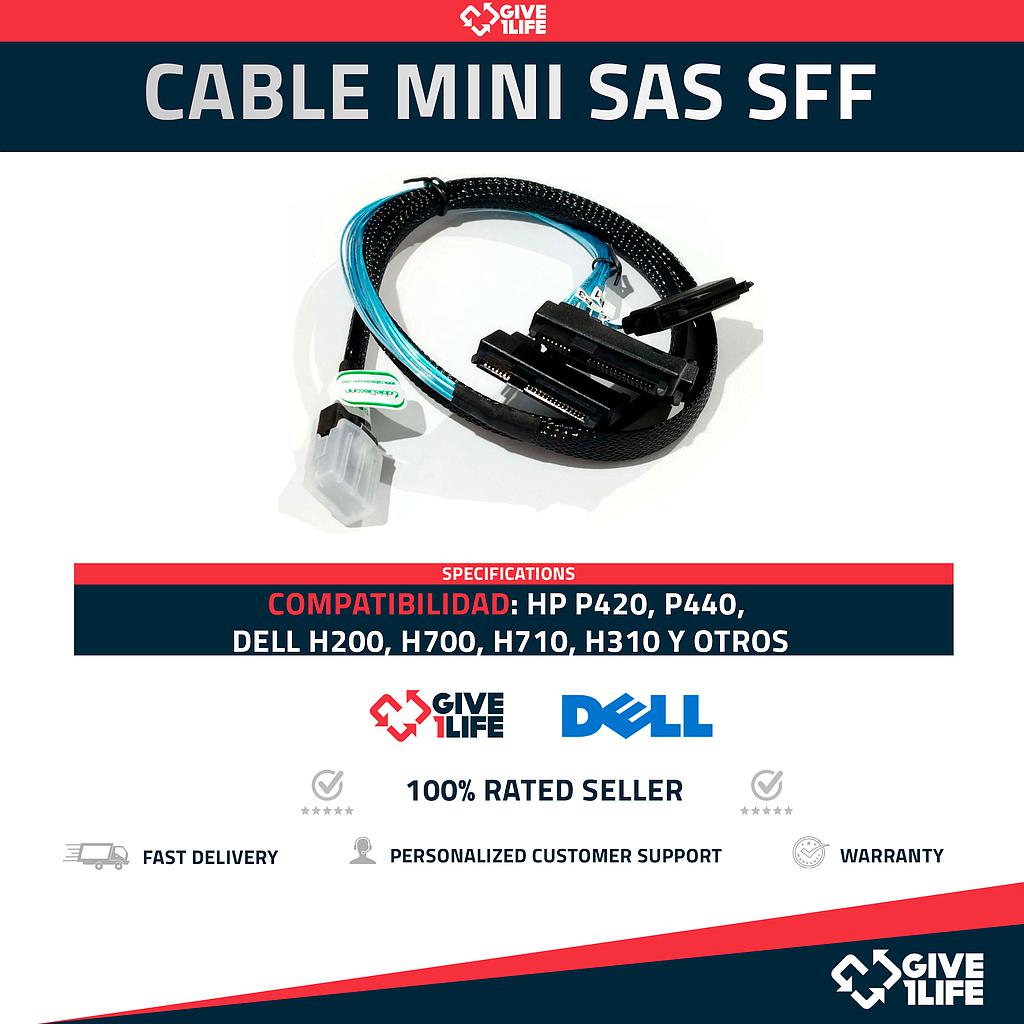 Cable SAS SFF, 4 Conectores