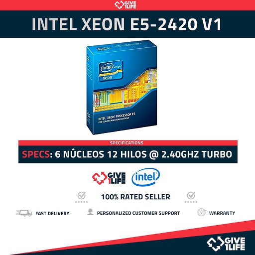 [650] Intel Xeon E5-2420 V1 (6 Núcleos / 12 Hilos) @2.40GHz Turbo Speed
