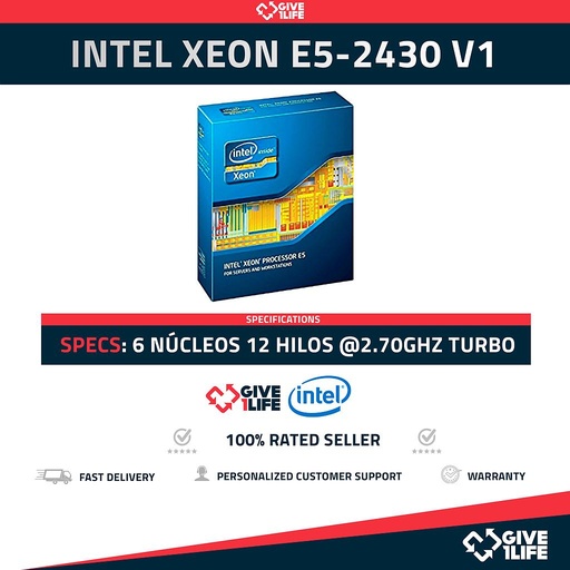 [652] Intel Xeon E5-2450L V1 8 Núcleos / 16 Hilos) @2.30GHz Turbo Speed