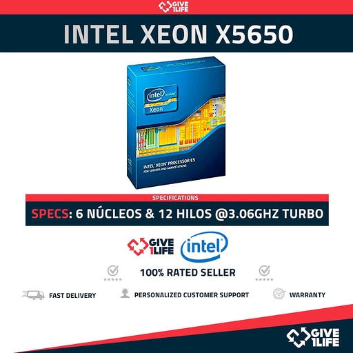 [682] Intel Xeon X5650 (6 Núcleos / 12 Hilos) @3.06GHz Turbo Speed