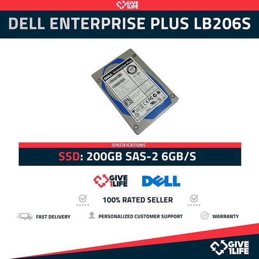 [724] DELL ENTERPRISE PLUS LB206S SSD 200GB SAS-2 6GB/s