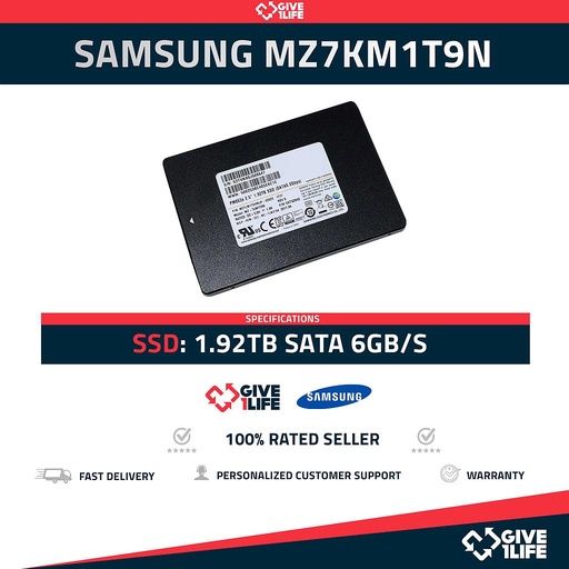 [731] Samsung MZ7LM1T9N PM863a SSD 1.92TB SATA 6GB/s