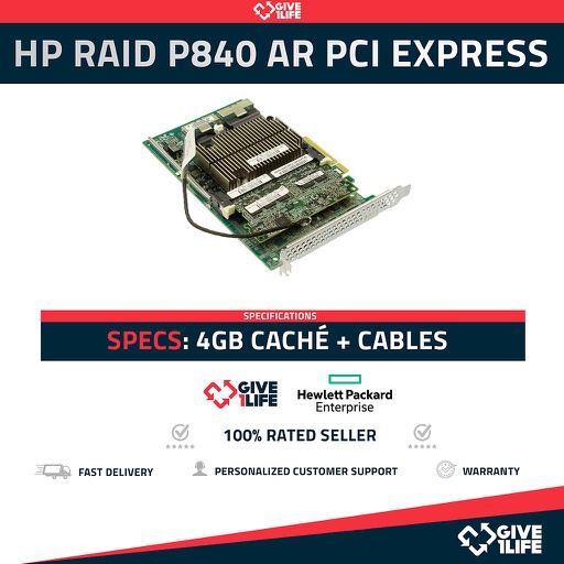 [758] Raid P840/AR 4GB Caché PCI Express + Cables (Configurador Give1Life)