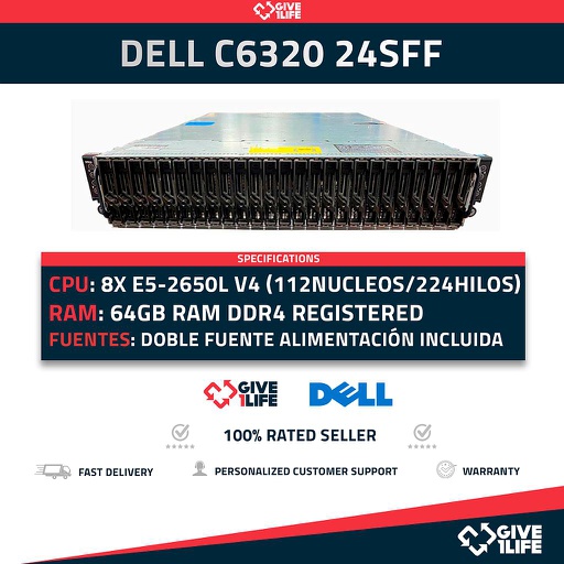 [814] DELL PowerEdge C6320 24SFF Configurable