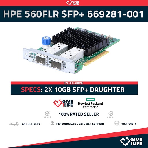 [891] HPE 560FLR SFP+ 2x 25GB/s SFP28 SFP+ Daughter Card