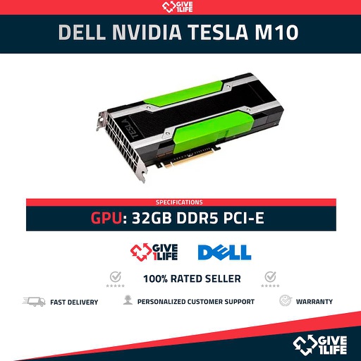 [905] DELL H56H0 NVIDIA TESLA M10 32GB GDDR5 TARJETA GRAFICA SERVIDOR