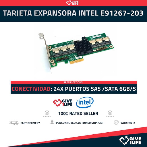 [912] TARJETA EXPANSORA INTEL E91267-203 24x PUERTOS SATA / SAS 6GB/s