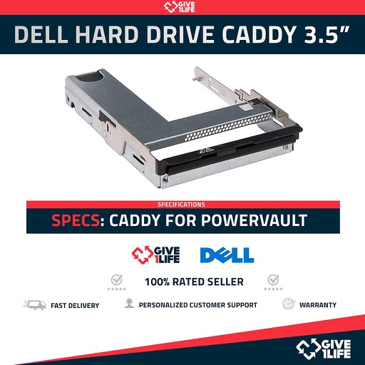 [933] Dell PowerVault Caddy P/N: 03PTKC 2.5" a 3.5" MD3060 MD3260 MD3460 MD3660 And MD3860