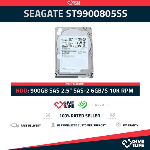 [945] SEAGATE ST9900805SS HDD 2.5" 900GB SAS-2 6GB/s 10K RPM