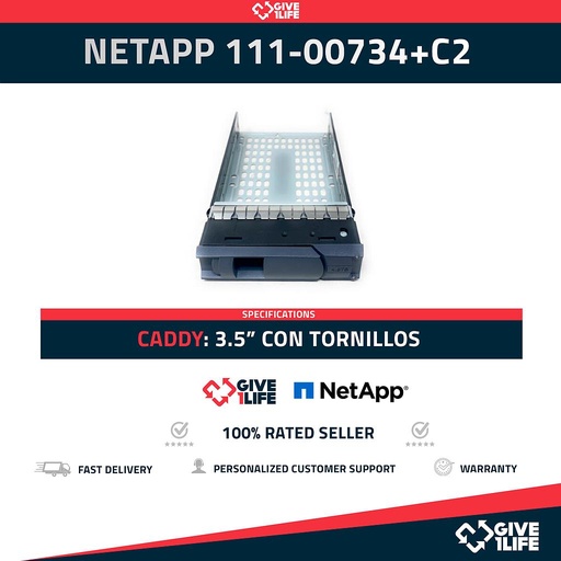 [965] NETAPP 111-00734+C2 CADDY 3.5" TORNILLOS INCLUIDOS