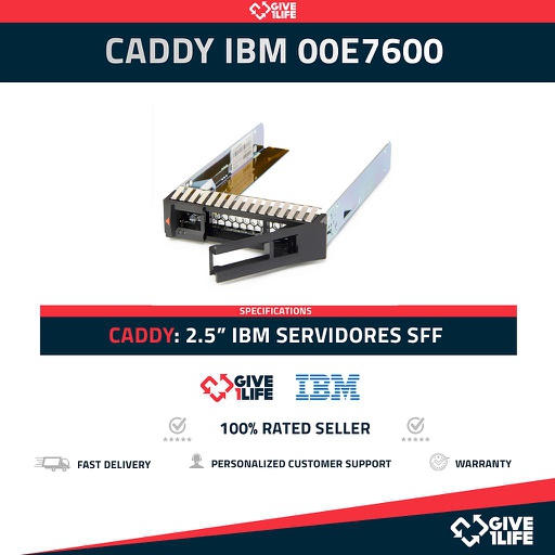 [970] CADDY IBM 00E7600 2.5" PARA SERVIDOR IBM X3550 / X3650 M5