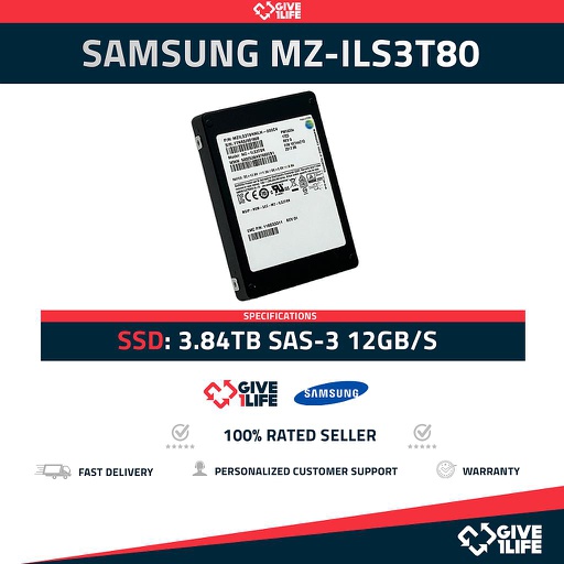 [1021] Samsung PM1633 MZ-ILS3T80 SSD 2.5" 3.84TB SAS-3 12GB/s