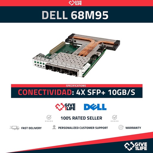 [1024] DELL Daughter Card 68M95 X710 4x SFP+ 10GB/s