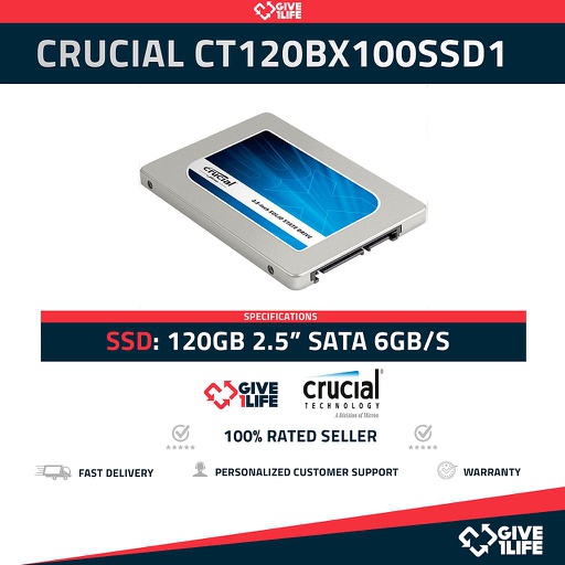 [1032] Crucial CT120BX100SSD1 SSD 120GB 2.5" SATA 6GB/S