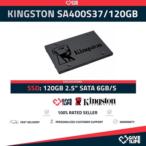 [1034] Kingston SA400S37/120GB SSD 120GB 2.5" SATA 6GB/S
