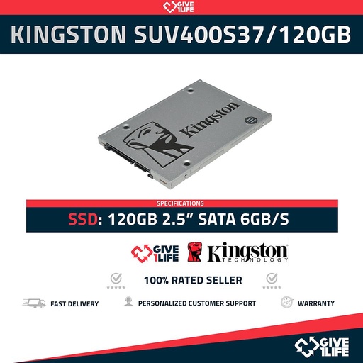 [1035] Kingston SUV400S37/120GB SSD 120GB 2.5" SATA 6GB/S