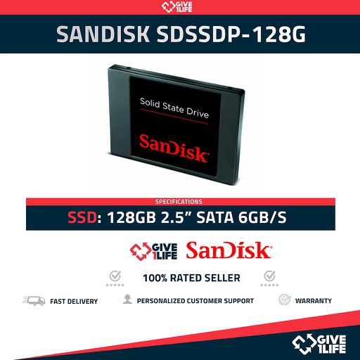 [1045] SANDISK SDSSDP-128G SSD 128GB 2.5" SATA 6GB/S