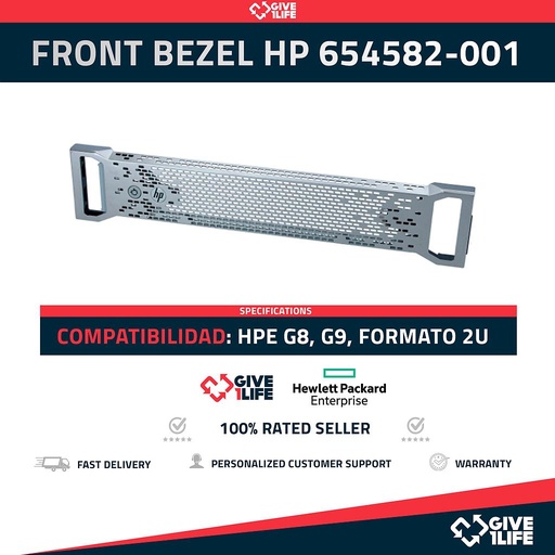 [1151] Front Bezel 2U Para HP Proliant Gen8 y Gen9