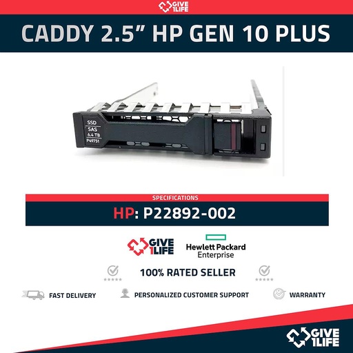 [1177] Caddy 2.5" HP Proliant Gen 10 Plus P22892-002