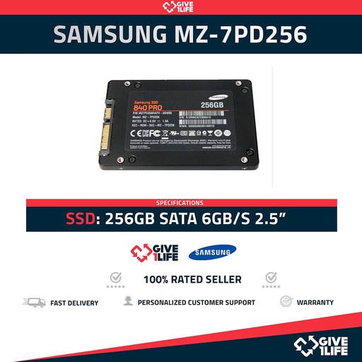 [1245] Samsung MZ-7PD256 SSD 256GB SATA 6GB/s