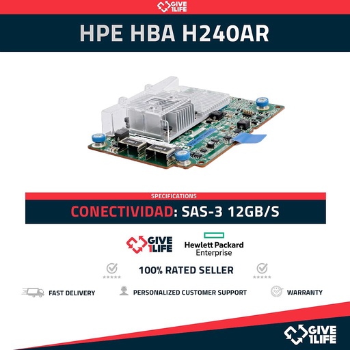 [1281] HPE HBA H240AR 12GB/S 749997-001