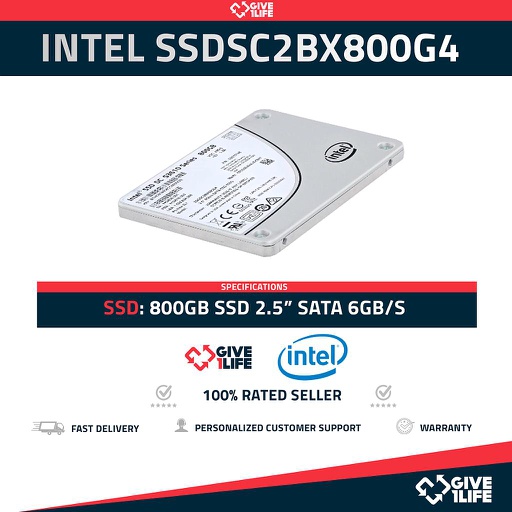 [1299] Intel DC S3610 SSDSC2BX800G4 SSD 800GB SATA 6GB/s