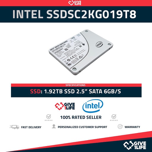 [1301] Intel DC D3-S4610 SSDSC2KG019T8 SSD 1.92GB SATA 6GB/s
