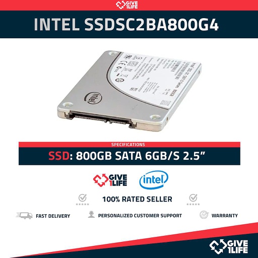 [1347] Intel DC S3710 SSDSC2BA800G4 SSD 800GB SATA 6GB/s