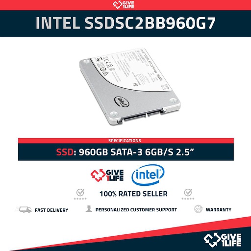 [1352] Intel DC S3520 SSDSC2BB960G7 SSD 960GB SATA 6GB/S