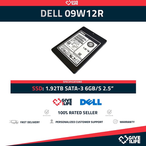 [1353] DELL Samsung MZ-7LM3T8B 09W12R SSD 1.92TB SATA 6GB/s