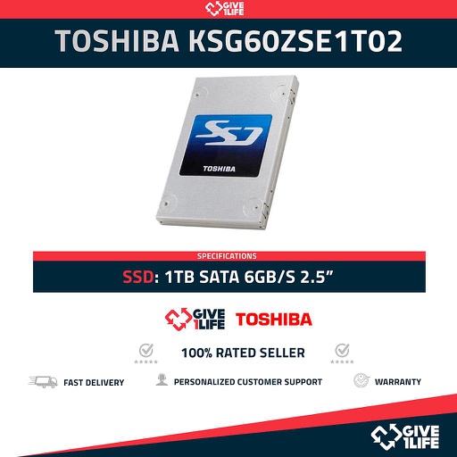 [1360] TOSHIBA KSG60ZSE1T02 SSD 1TB SATA 6GB/s