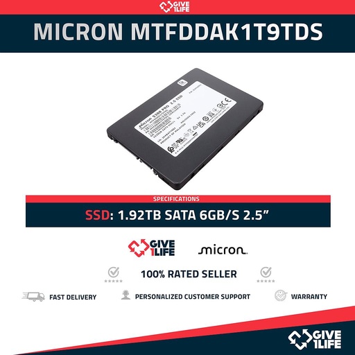 [1362] MICRON MTFDDAK1T9TDS SSD 1.92TB SATA 6GB/s