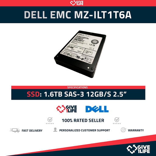 [1366] DELL EMC MZILT1T6HAJQ SSD 1.6TB SAS-3 12GB/s