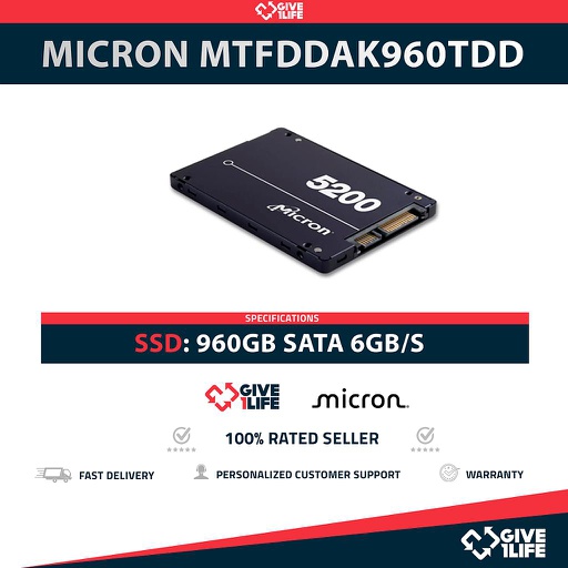 [1381] MICRON MTFDDAK960TDD SSD 960GB SATA 6GB/s