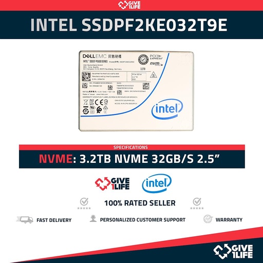 [1382] Intel SSDPF2KE032T9E NVMe SSD 3.2TB SAS 32GB/S