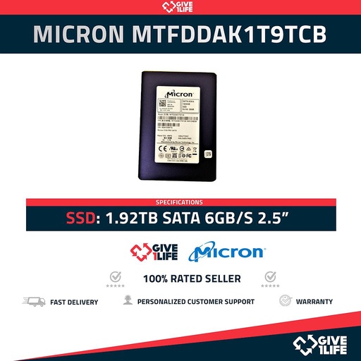 [1394] MICRON MTFDDAK1T9TCB SSD 1.9TB SATA 6GB/s