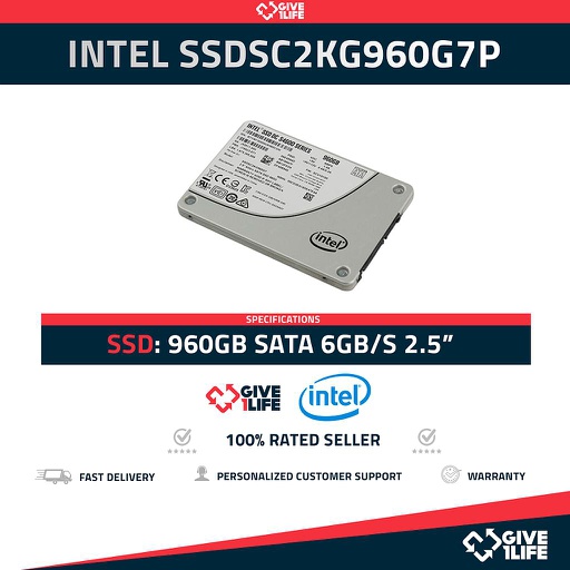 [1400] Intel DC SSDSC2KG960G7P SSD 960GB SATA 6GB/S 2.5"