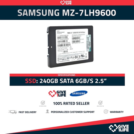 [1404] HP SAMSUNG MZ-7LH2400 SSD 240GB SATA 6GB/s 2.5"