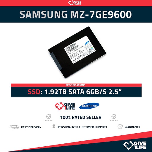 [1440] Samsung MZ-7GE9600 PM853T SSD 960GB SATA 6GB/s