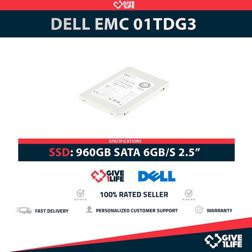 [1443] DELL EMC 01TDG3 KHK6YRSE960G SSD 2.5" 960GB SATA 6GB/S