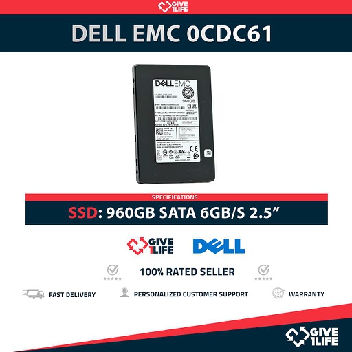 [1444] DELL EMC 0CDC61 MTFDDAK960TDS SSD 2.5" 960GB SATA 6GB/S